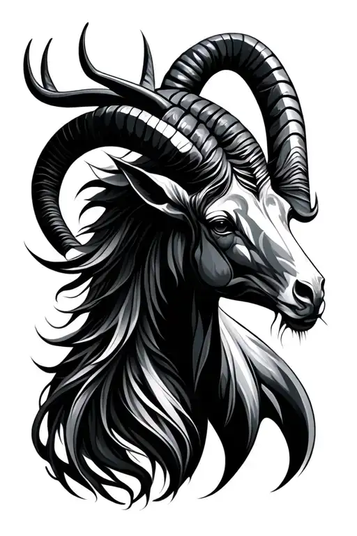 Capricorn, libra, and aries zodiac sign abstract tattoo design idea