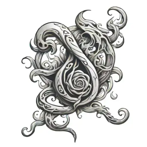 harry potter dark mark tattoo design idea