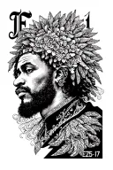 "Ezekiel" male ezekiel 25:17 with jules winnfield tattoo design idea