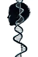 double helix dna strand tattoo design idea
