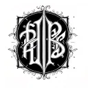 Two Word Ambigram Generator tattoo design idea
