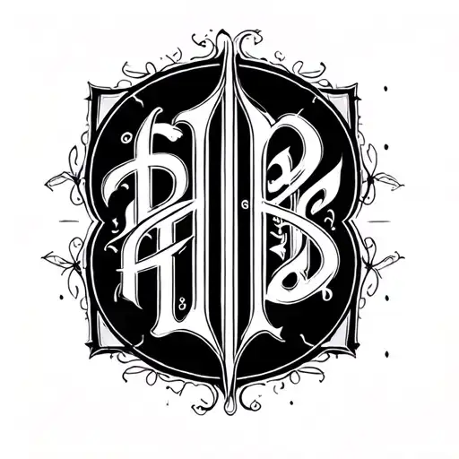 Two Word Ambigram Generator tattoo design idea