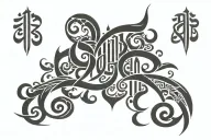 arabic calligraphy tattoo design idea