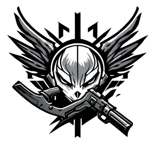 Logo the Apex Legend tattoo design idea