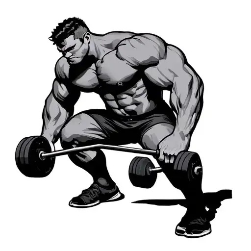 Powerlifting tattoo design idea