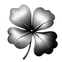 5 Leaf Clover tattoo design idea