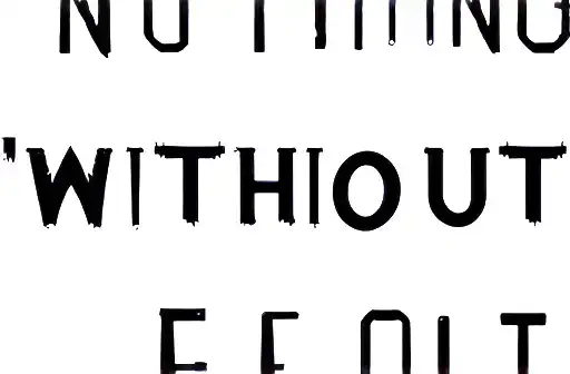 "Nothing without effort" tattoo design idea