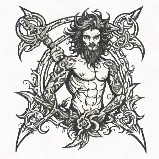 hurley stick figure tattoo design idea