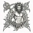 hurley stick figure tattoo design idea