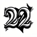 2022 Roman Numerals tattoo design idea