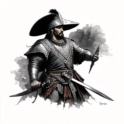 Spanish Conquistador tattoo design idea