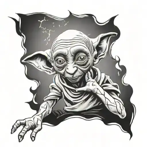 Dobby harry potter tattoo design idea