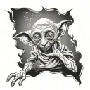 Dobby harry potter tattoo design idea