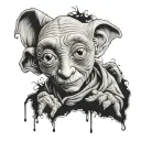 Dobby harry potter tattoo design idea
