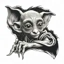 Dobby harry potter tattoo design idea