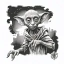 Dobby harry potter tattoo design idea