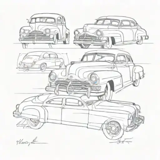 1946-47 Hudson Commodore Eight Club Coupe tattoo design idea