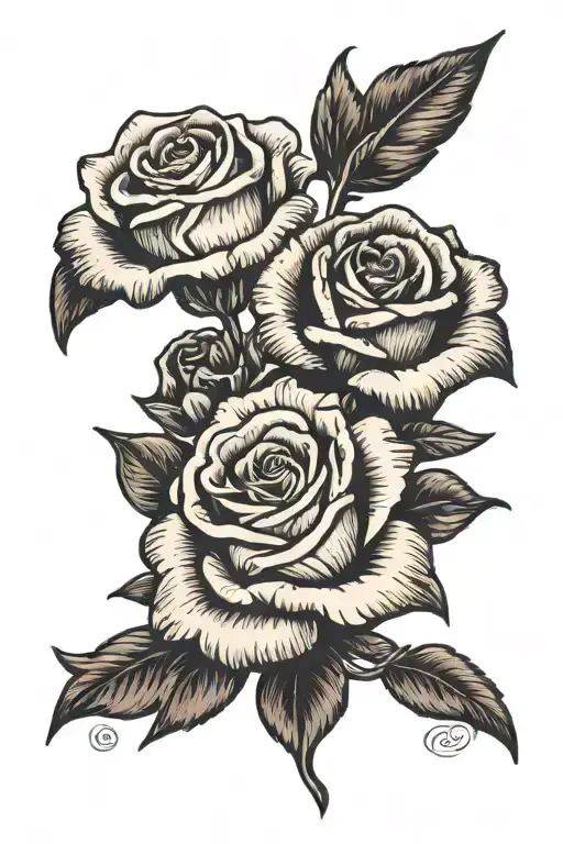 memorial tattoo for mom and dad, who passed away together tattoo design idea