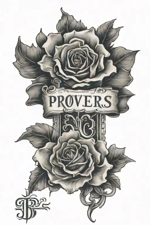 proverbs 16:33 Verse tattoo design idea