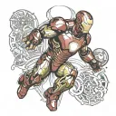 Ironman logo tattoo design idea