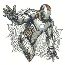 Ironman logo tattoo design idea