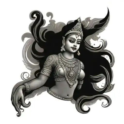 goddess Laxmi tattoo design idea