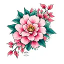 sakura tattoo design idea