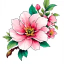sakura tattoo design idea