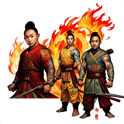 prince zuko from avatar aang with prime fire nation soldier tattoo design idea