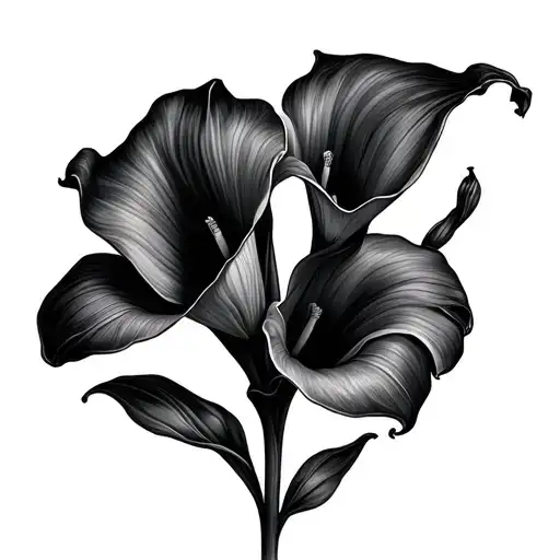 Calla Lilies tattoo design idea