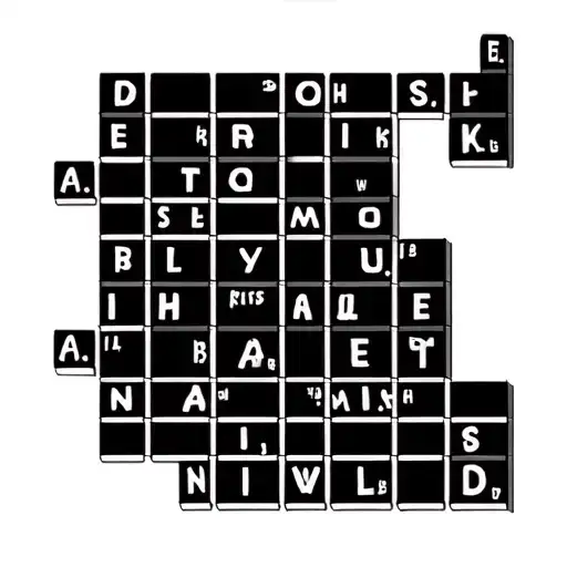 Crossword Puzzle tattoo design idea