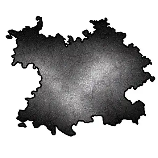 Generate an image for a tatoo that includes the country outlines of Hungary, Finland and Germany. tattoo design idea