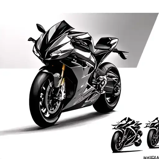 Majin vegeta on Ducati Panigale tattoo design idea