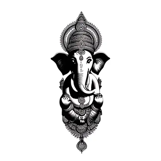 Lord Ganesha tattoo design idea