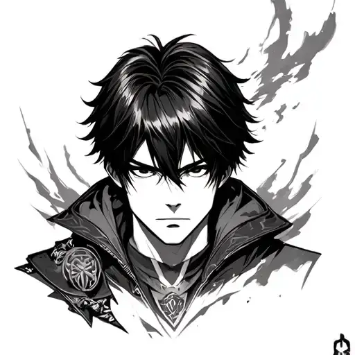 levi Ackerman attack on titan tattoo design idea