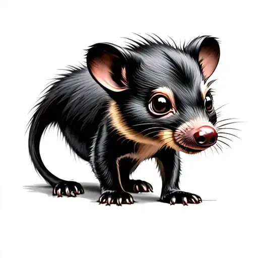 baby girl Tasmanian devil tattoo design idea