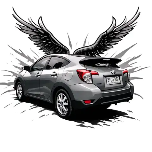 Toyota matrix tattoo design idea