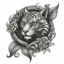 cunning forearm tattoo design idea
