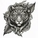 cunning forearm tattoo design idea