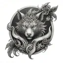 cunning forearm tattoo design idea