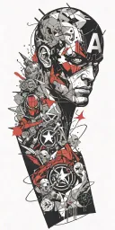 comics marvel tattoo design idea