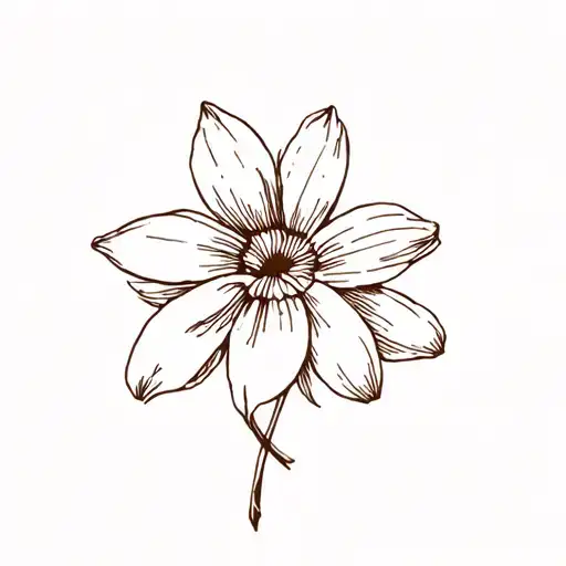 Stitch flower vanille chocolate nut tattoo design idea