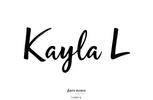 "Kayla L " tattoo design idea