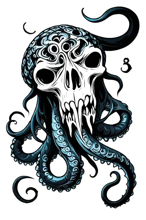 Kraken Death Eater tattoo design idea
