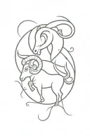 combination taurus and aries combined tattoo design tattoo design idea
