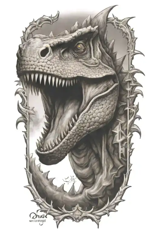 dino tattoo design idea