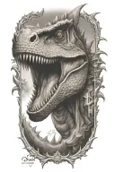 dino tattoo design idea