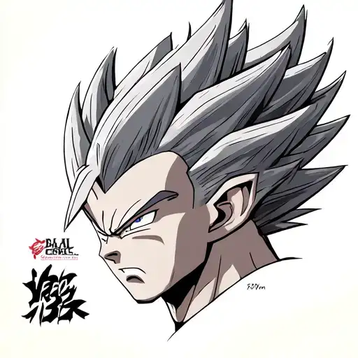 Vegeta Dragon ball tattoo design idea