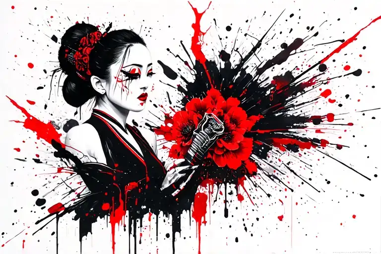 kabukicho shibuya tokyo kabuki tattoo design idea