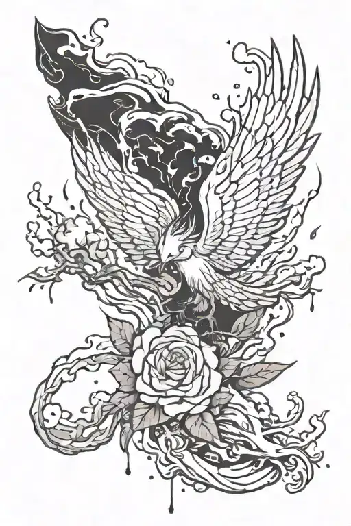 everything will pass - just like May thunderstorms tattoo design idea